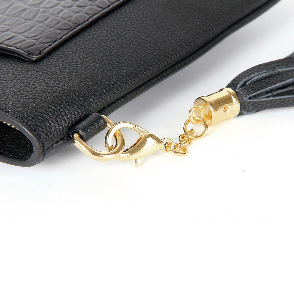 EZZOTI Elara Crocodile Embossed Leather Pouch