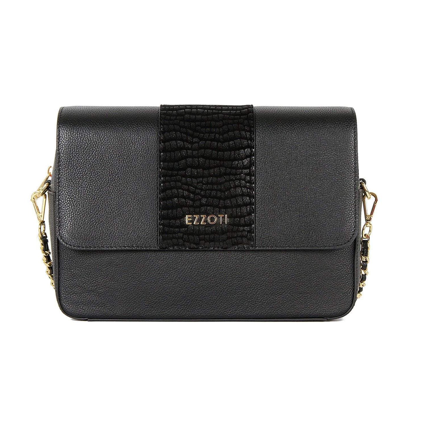 Nova Flip Top Leather Crossbody Bag - Large - EZZOTI