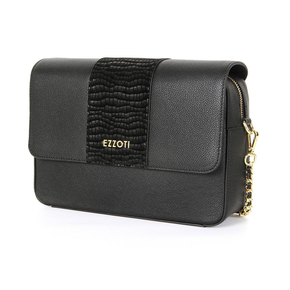 Nova Flip Top Leather Crossbody Bag - Large - EZZOTI