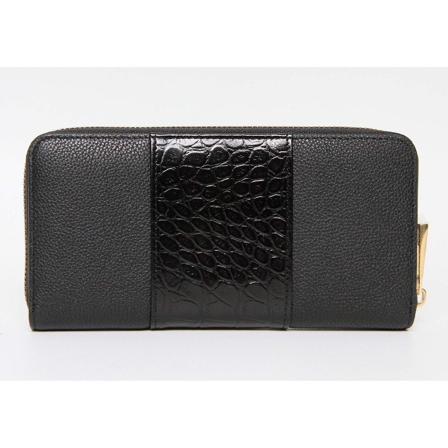 Valentina Soft Grain and Crocodile Embossed Leather Purse - EZZOTI