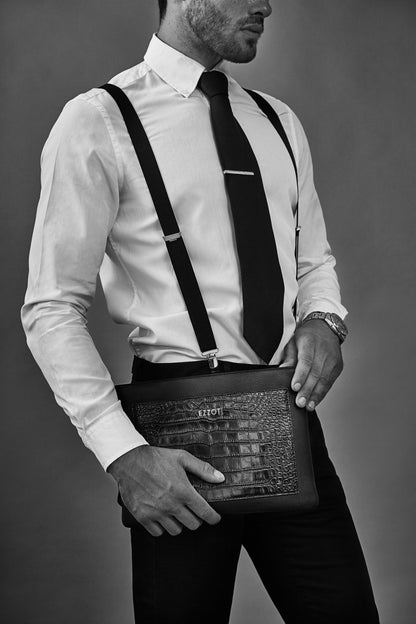 Axel Medium Leather Pouch - EZZOTI