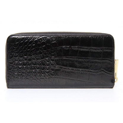 Claudia Soft Grain and Crocodile Embossed Leather Purse - EZZOTI