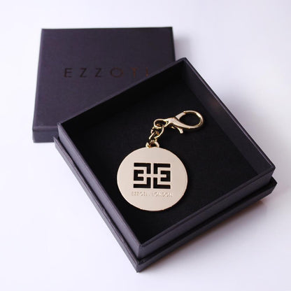 Engraved Logo Keyring - Gold - EZZOTI