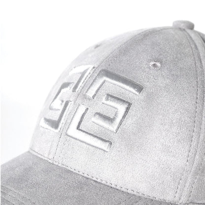 EZZOTI Paris Logo Suede Baseball Cap - Grey