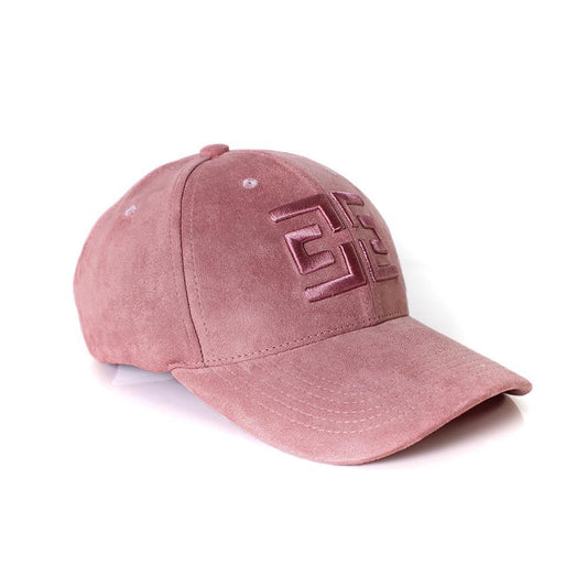 EZZOTI Paris Logo Suede Baseball Cap - Pink
