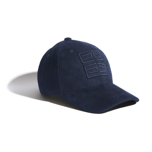 Paris Suede Baseball Cap - Navy - EZZOTI