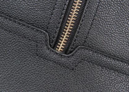 Santiago Soft Grain and Crocodile Embossed Leather Holdall - EZZOTI
