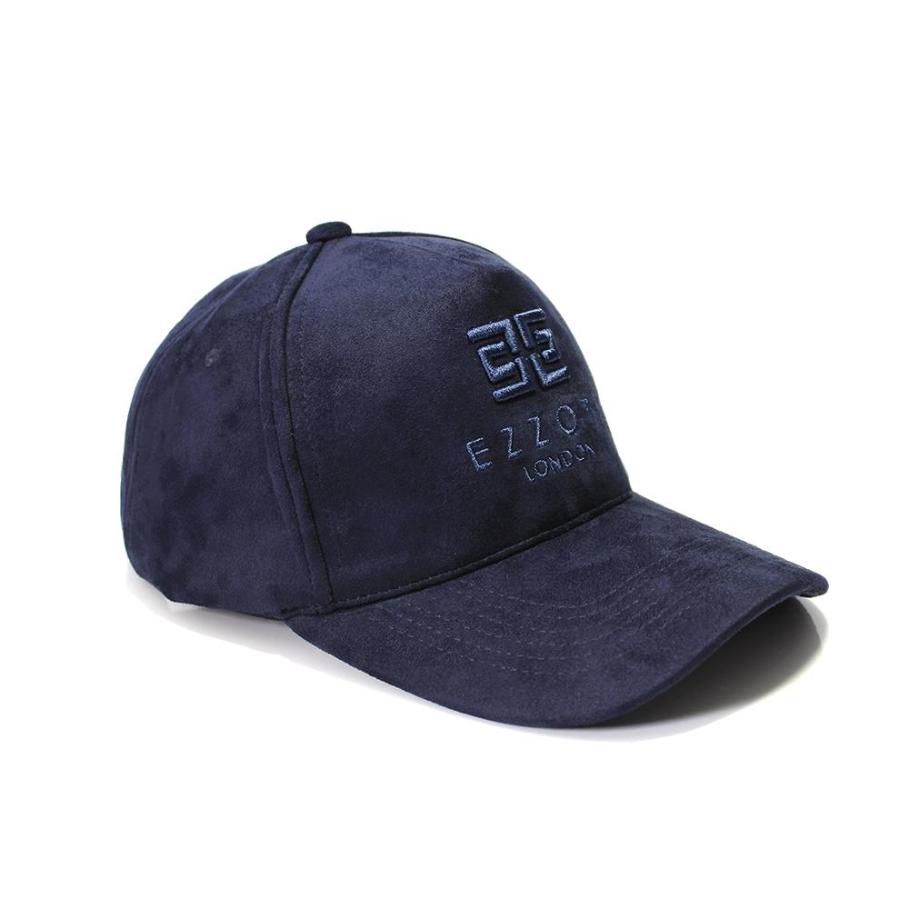 EZZOTI Suede Trucker Cap - Navy